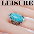 thumbnail image 1 of Girl Alloy Fashion Bohemia Ethnic Style Holiday Gift Simple Design Ring Personalized Decoration Rings Jewelry Portable Dressing Up Accessory for Blue, 1 of 6