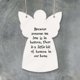 thumbnail image 3 of Elegant White Porcelain Angel Decoration - "Because Someone We Love" - Perfect for All Occasions, 3 of 4