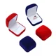 thumbnail image 4 of Caja de tela flocada para anillos y pendientes, expositor de joyas, caja para anillos de propuesta de boda, caja de embalaje para regalo, 4 of 5
