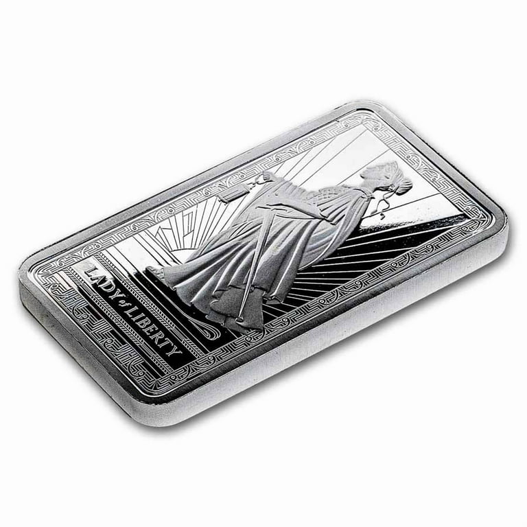 10 oz Silver Bar - PAMP Lady Of Liberty (Sealed) - Walmart.com