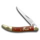 thumbnail image 1 of Frost Family Toothpick Knife Dark Red Smooth Bone 1/600 40th Anv 40-109DRSB  Cuchillo Frost Cutlery Toothpick, 1 of 4