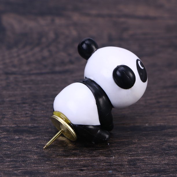 IDEANATEGRATE 8Ud Push Pin De Plástico Con De Panda Para Documentos Y Mapas Variados