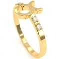 thumbnail image 5 of Taurus Zodiac Sign Diamond Ring In Solid 14k Yellow Gold, 5 of 6