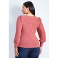 thumbnail image 2 of Avenue Women's Plus Size Jessica Rib Hacci Knit Top, 2 of 2