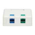 thumbnail image 2 of Tripp Lite Surface-Mount Box for Keystone Jacks - 2 Ports, 2 of 9