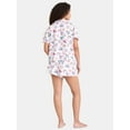 thumbnail image 2 of Way to Celebrate Women's Pride Notch Collar Top and Shorts Pajama Set, 2-Piece, Sizes XS-3X, 2 of 4