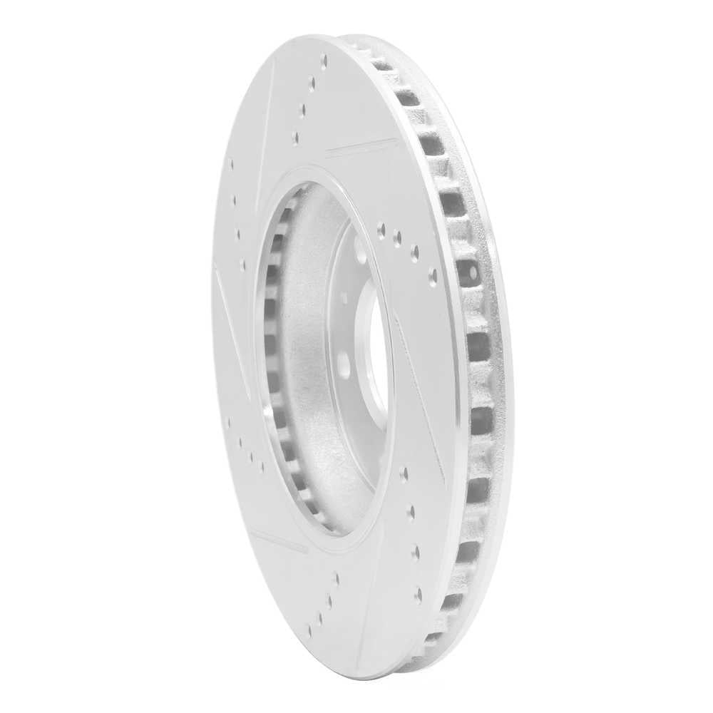 Dynamic Friction Company 631-53005R DFC Brake Rotor - Drilled And Slotted - Silver