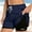 Shorts-Dark Blue, variant on Gamivast Workout Shorts for Women 2 In 1 Running Shorts High Waisted Tummy Control with Side Pockets Double Layer Athletic Gym Shorts for Yoga Fitness Activewear