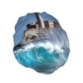 thumbnail image 2 of Disketp Lighthouse In Havana Shower Caps,Reusable Shower Cap For Women, Double Layer Waterproof Hair Cap, Large Size For All Hair Lengths,For Girls Spa Home Salon Use, 2 of 9