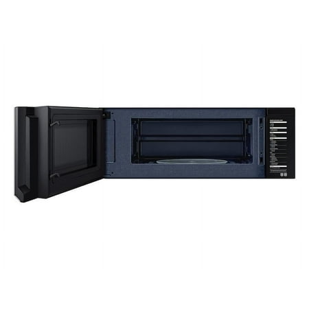 Samsung - 1.1 cu. ft. Smart SLIM Over-the-Range Microwave with 400 CFM Hood Ventilation, Wi-Fi & Voice Control - Stainless Steel