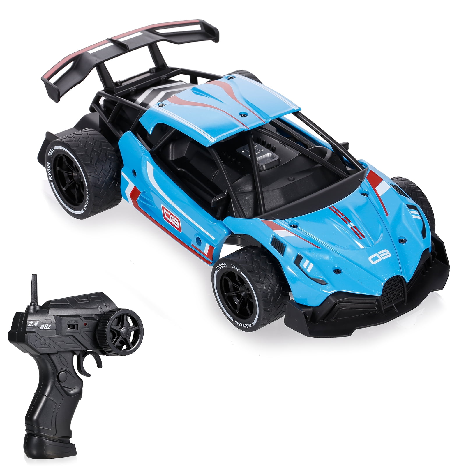 1/16 RC Car 2.4G RC Drifter Alloy Remote Control 15km/h High Speed Racing Fr Kid 