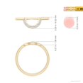 thumbnail image 4 of ANGARA Lab Grown Diamond U-Shaped Comfort Fit Wedding Ring for Women in 14K Yellow Gold (Size-1.3mm| Color-F-G| Clarity-VS) | Anniversary, Jewelry Gift for Women | Lab-Grown Diamond Ring, 4 of 6
