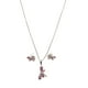 thumbnail image 3 of COLLAR DE LIBELULA ROSA DE PLATA Y ARETES, 3 of 4