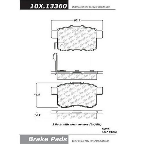 Centric Parts - Ceramic Pads