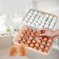 thumbnail image 4 of Deviled Egg Containers with Lid, 34-Grid Egg Holder for Fridge, Stackable Clear Egg Container for Refrigerator Storage, BPA-Free Egg Storage Box for 34 Eggs, Fridge Organizer Tray for Kitchen, 4 of 8