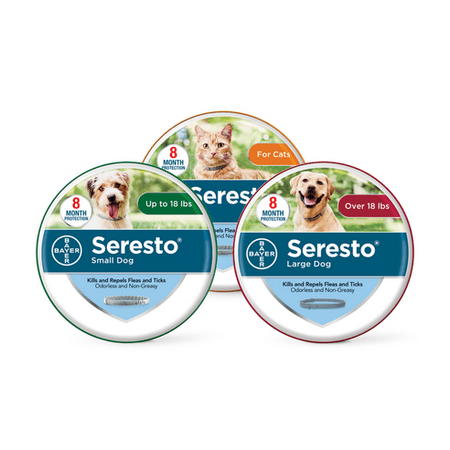 Seresto Flea and Tick Collar Discount Bundle (Choice of Dog, Cat and Size - 10% (Best Price On Seresto Collars)