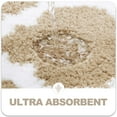 thumbnail image 4 of Buganda Microfiber Bathroom Rugs and Mats, Extra Soft and Absorbent Shaggy Bath Mats, Non-Slip Moroccan Trellis Bath Carpets, 24" x 47", Beige, 4 of 7