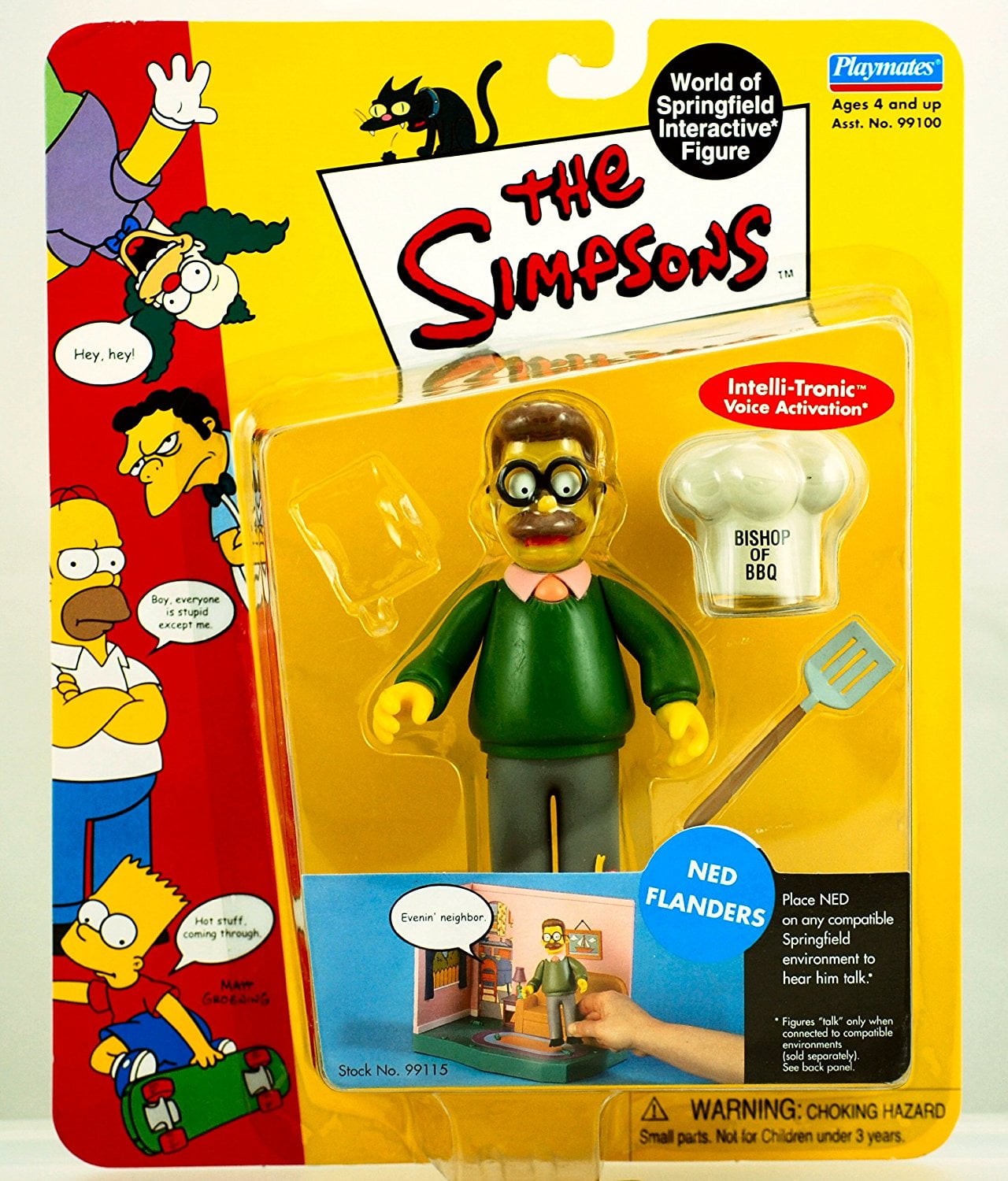Series 2 Ned Flanders Action Figure, Ned Flanders By The Simpsons From USA