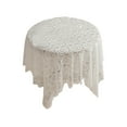 thumbnail image 2 of Fiudx Mantel de Girasol, Elegante Diseño de Encaje Blanco, Material de Poliéster Duradero, Artesanía Exquisita, Perfecto para Cenar o Usar Al Aire Libre, Ideal para Fiestas y Reuniones, Lavable a Máq, 2 of 6