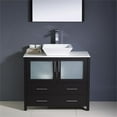 thumbnail image 4 of Fresca Torino 36" Espresso Modern Bathroom Vanity with Vessel Sink, 4 of 7