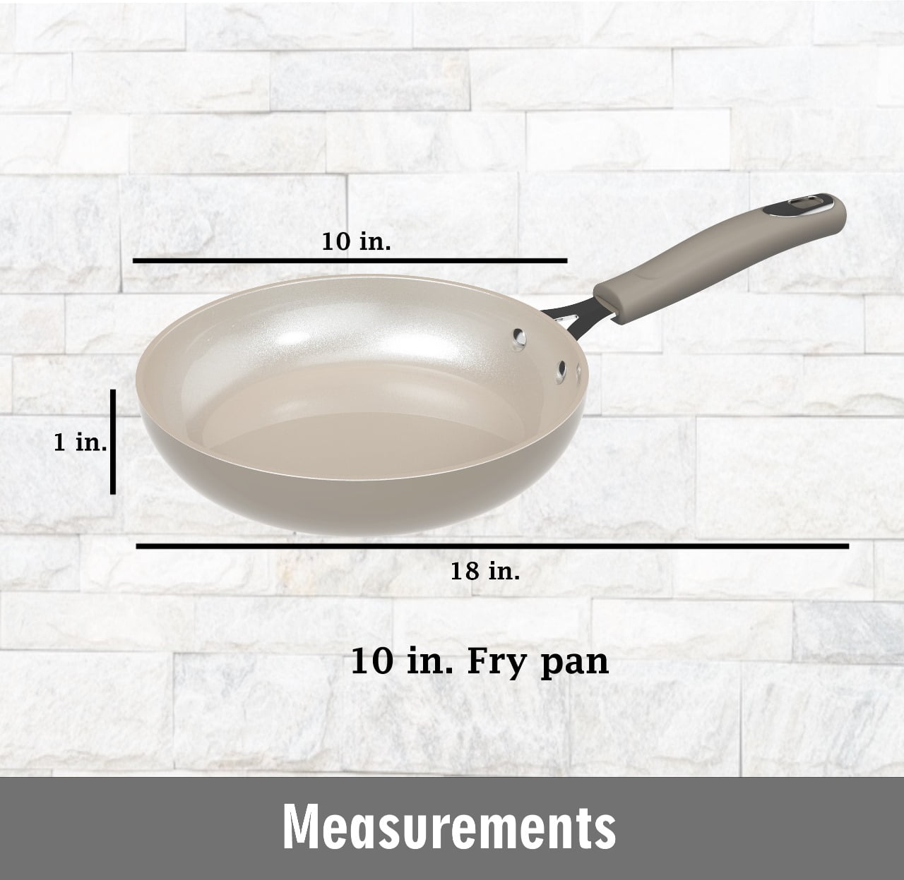 Mainstays Heavy Gauge 10inch Ceramic Frypan