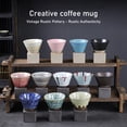 thumbnail image 4 of Taza de café japonesa con base Smoothing Surfaces - Azul oscuro, 4 of 10