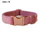 thumbnail image 2 of Collar y correa de terciopelo para perro, súper suave y liso, hebilla dorada resistente, collar de perro ajustable, 2 of 5