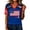 Dark Blue, variant on Womens USA Soccer Shirt Fashion Soccer Jersey Game Day V Neck Raglan Shirts Graphic Tee Short Sleeve Tops, Red XXL