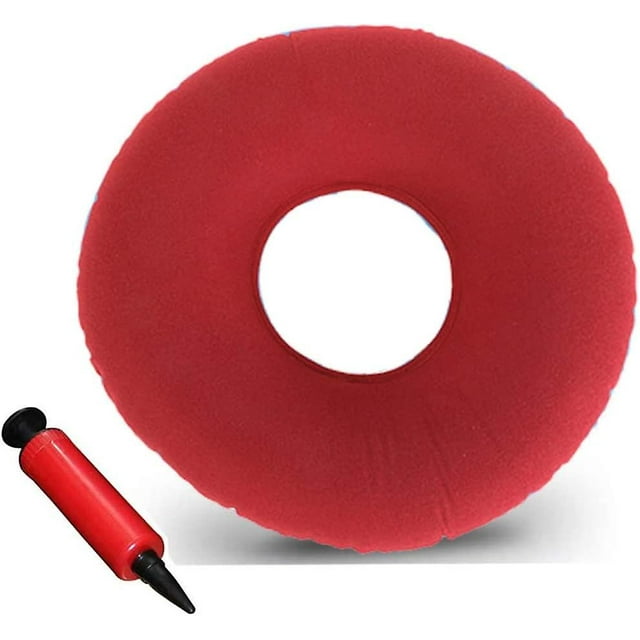 2024, Cojín de asiento para hemorroides Inflable, Cojín de asiento inflable ortopédico, Cojín de asiento de donut ortopédico, Cojín inflable Anillo de asiento suave con PU