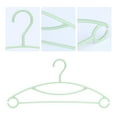 thumbnail image 3 of Unique Bargains Plastic Non-Slip Hangers Space Saving Clothes Hangers 30 Packs Light Green, 3 of 6
