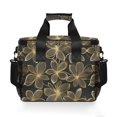 thumbnail image 7 of FORMRS Insulated Cooler Bag 24 Cans Capacity Soft Leakproof Lunch Box with Side Pockets, Golden Elegance, 7 of 7