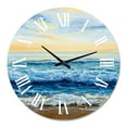 thumbnail image 2 of Designart 1 in Quartz Coastal Wall Clock, 2 of 5