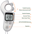 thumbnail image 4 of AL-FAJIA Digital Portable Tasbih Counter Azan Clock Reminder Islamic Auto Prayer Time (Silver), 4 of 12