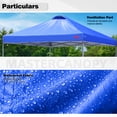 thumbnail image 3 of MASTERCANOPY 6.6' x 6.6' Easy Pop-up Canopy Tent with Vent Outdoor Shade Shelter, Blue, 3 of 6