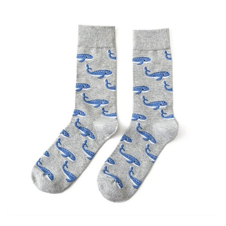 

Men Women Novelty Funny Cotton Crew Socks Cute Colorful Crayfish Lobster Orangutan Shark Dolphin Cloud Patterned Casual Mid Tube Hosiery