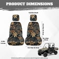 thumbnail image 6 of KUIFORTI Cute Camouflage UTV Seat Covers Seats Cover for UTV Full Protection Easy Installation Rhino Seat Cover Set(4 PCS) Compatible with Yamaha Rhino 700 660 450 2004-2021, 6 of 6
