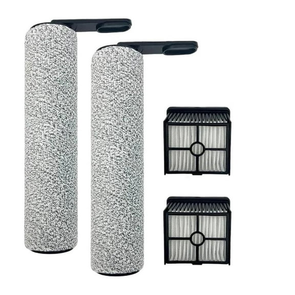 MPXBM 1set Vacuum Cleaner Replacement Parts AB34-Brush Roller and Filter Kit ,Compatible for DREAME, Compatible for Trouver, K10 and K10 Pro Wet Dry Cordless Roller Brushes