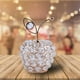 thumbnail image 3 of 2x Estatua De Manzanas De Cristal Centro De Mesa Decorativo Para Casa De Boda, 3 of 7