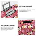 thumbnail image 5 of Lsque Cow And Flower Printed Luggage Cover, Travel Luggage Protector,Scratch and Dirt Resistant, Fits 18-32 Inch Luggage - Small, 5 of 9