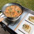 thumbnail image 4 of Base redonda de acero al carbono martillado Wok Cuisinart de 14 pulgadas, 4 of 4