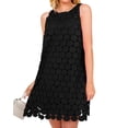 thumbnail image 1 of Vestido BTFBM para mujer, hueco, bordado circular, negro, 1 of 8