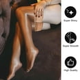thumbnail image 4 of Htwon Womens Oil Shiny Glossy High Stockings Lace Silicone Stay Up Thigh-Highs Hosiery, 4 of 19