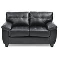 thumbnail image 4 of Glory Furniture Gallant Faux Leather Loveseat in Black, 4 of 6