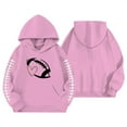 thumbnail image 3 of SonxaHe Toddler Girl's Hooded Sweatshirt Long Sleeve Baseball Print Fashion Loose Casual Warm Hoodie Pink,Sized 3-4, 3 of 3