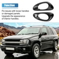 thumbnail image 3 of Unique Bargains 1 Pair ABS Front Interior Left Right Side Handle Cover Trim for Chevy Trailblaze 2002-2009, 3 of 7