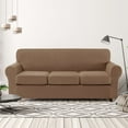 thumbnail image 2 of CHUN YI Housse de Canapé avec Housse de Coussin Séparée Extensible à Carreaux, 2 of 7