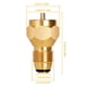 thumbnail image 4 of Riwesomey Adaptador de recarga de latón para cilindro de Camping, 2 piezas, acoplador de botella de combustible de cocina salvaje, conector de Artesanía Riwesomey TO010120-00B, 4 of 6