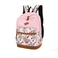 thumbnail image 6 of Matching Floral Backpack Purse Set - Travel Bundle with Crossbody Bag and Pencil Case Adult Gift Combo(Pink), 6 of 7