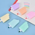 thumbnail image 1 of Kawaii Highlighter Pens, Neon Color Markers, 6Pcs Bright Drawing Pens, Cartoon Ice-Cream Shaped, 1 of 6