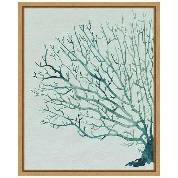 Amanti Art Seaglass Shadow II Framed Canvas Wall Art Print